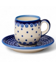 Espresso cup + plate "queen...