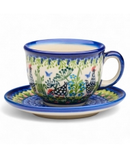 Vika cup + plate "guinea...