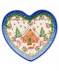 Heart plate "gingerbread...